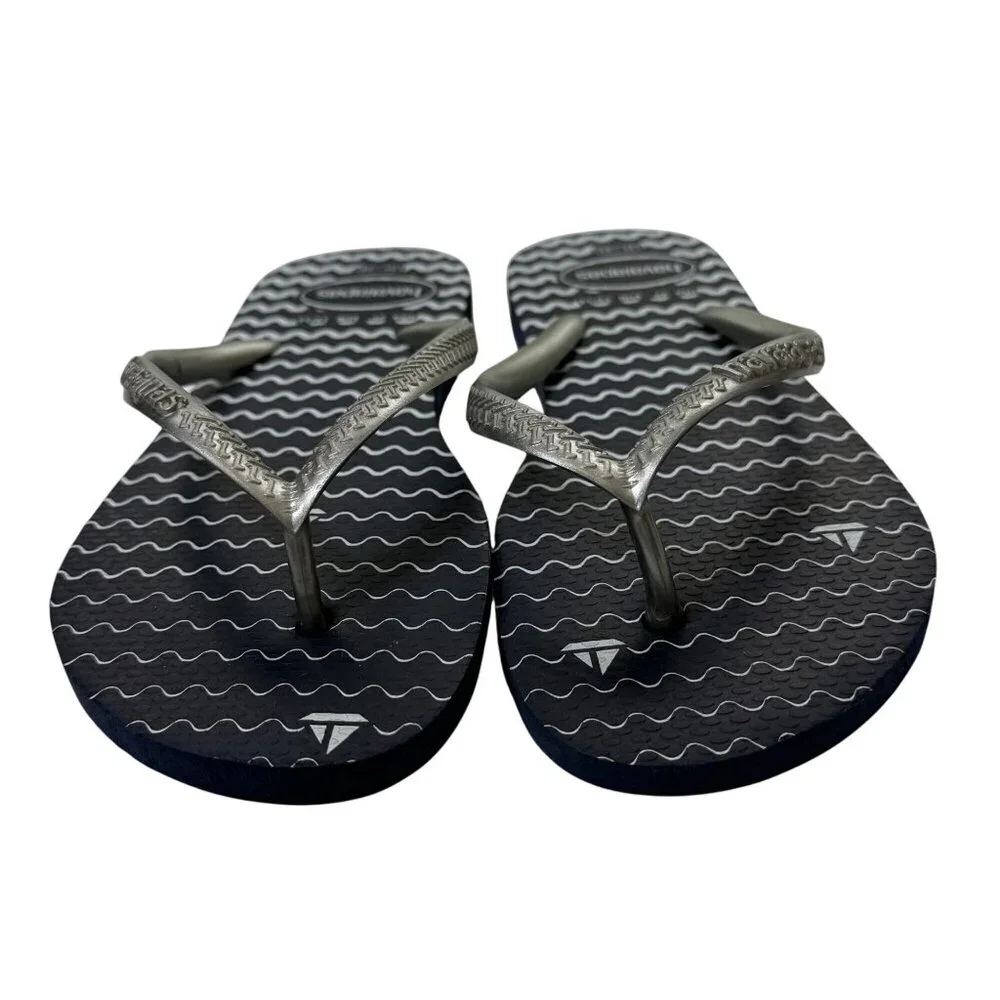 Havaianas Slim Oceano Flip Flop Sandals Navy Blue Youth‎ 2